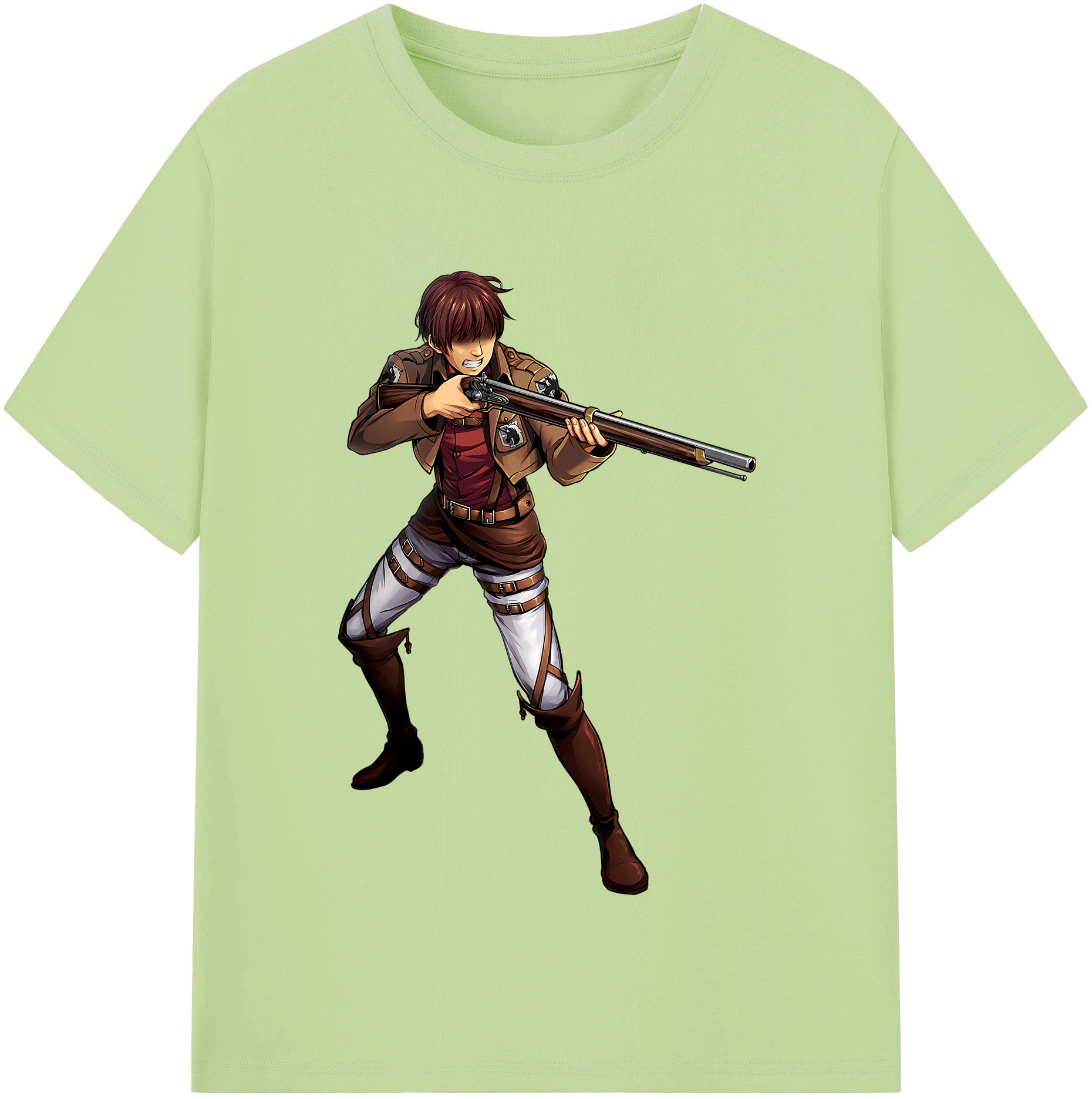 （画像用） 進撃の巨人 Attack on Titan 綿100％半袖Tシャツ（フロントプリント）